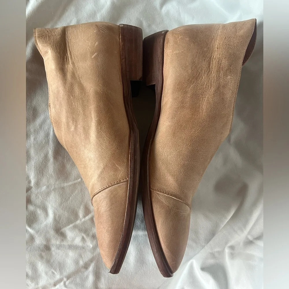 Free People Beige/Tan Suede Pointed-Toe Flats - Picture 5 of 10